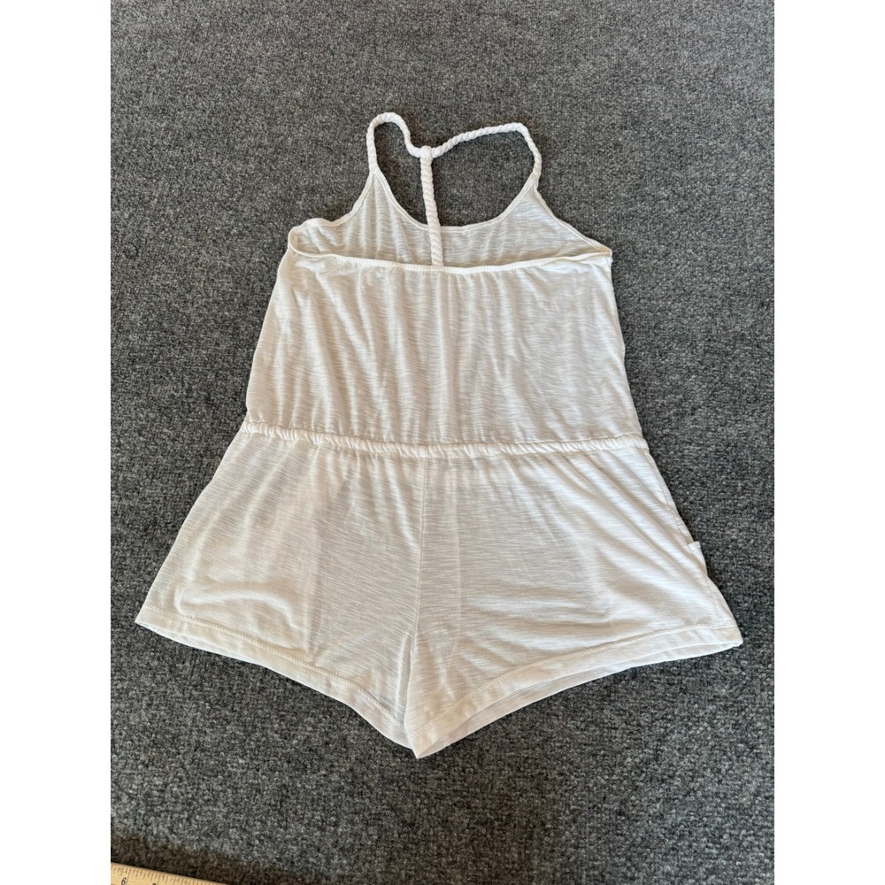 BECCA by Rebecca Virtue Breezy Basic White Romper Swim Cover-Up SZ M - Picture 7 of 13